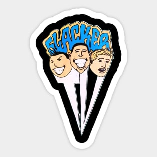 Slacker TV Faces Sticker